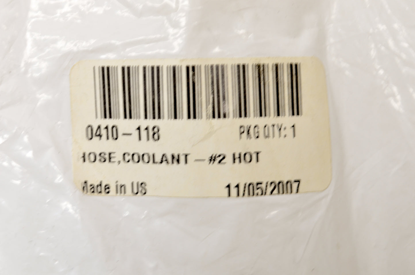 OEM Arctic Cat 0410-118 Coolant Hose # NOS