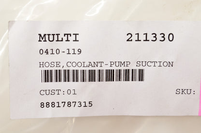 OEM Polaris 0410-119 Pump Suction Coolant Hose NOS