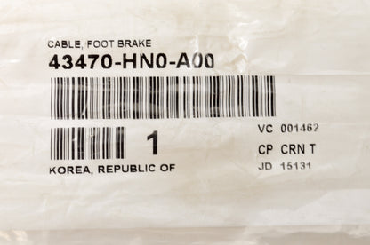 OEM Honda 43470-HN0-A00 Foot Brake Cable