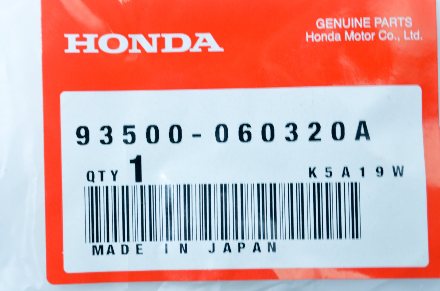 OEM Honda 93500-060320A Pan Screw 6x32