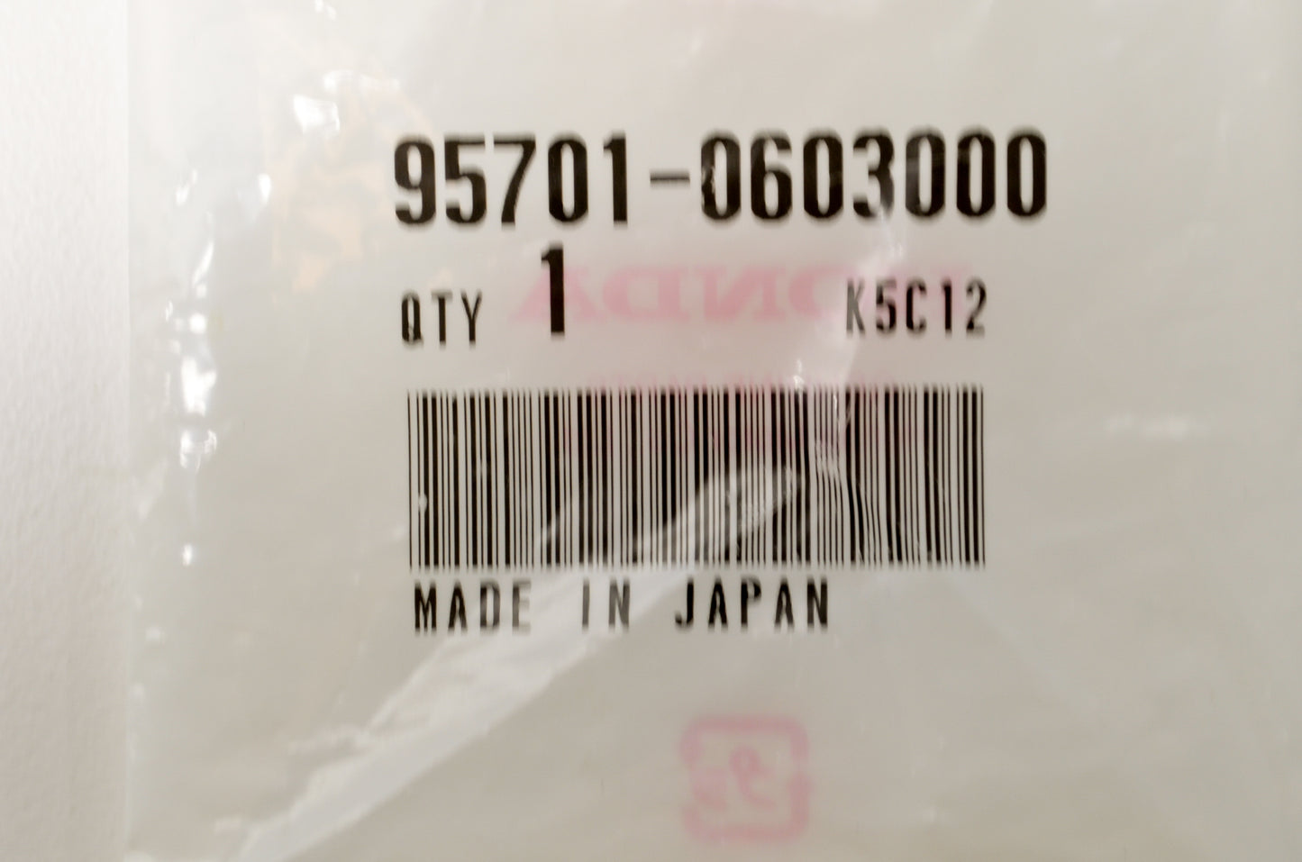 OEM Honda 95701-0603000 Flange Bolt 6X30 NOS