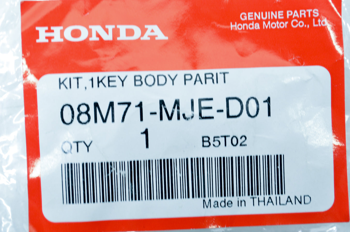 Honda 08M71-MJE-D01 Key Body Parts Kit