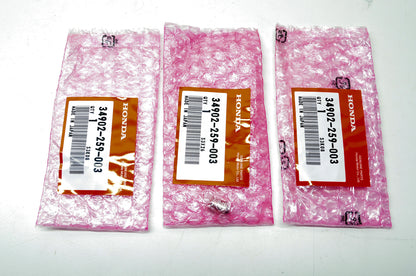 OEM Honda 34902-259-003 Bulb (12V 3.4W) Qty 3 NOS