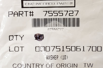 OEM Polaris 7555727 Washer Qty 3 NOS