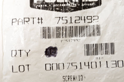 OEM Polaris 7512492 Screw Qty 2 NOS