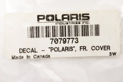 OEM Polaris 7079773 Front Cover Decal "Polaris" NOS