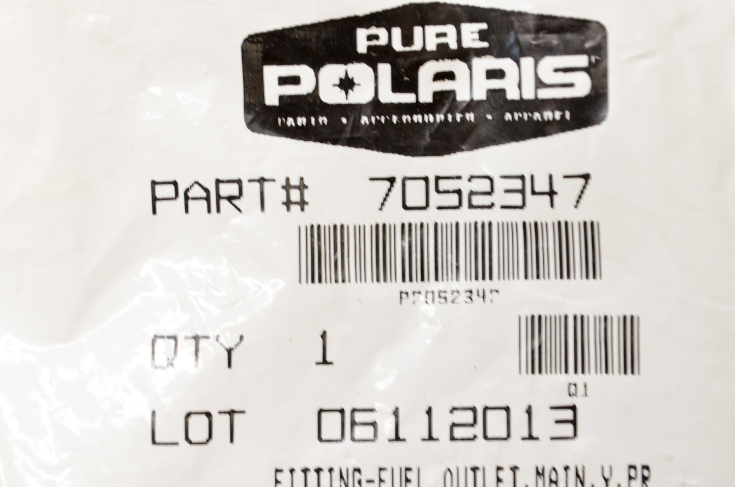 OEM Polaris 7052347 Main Fuel Outlet Fitting