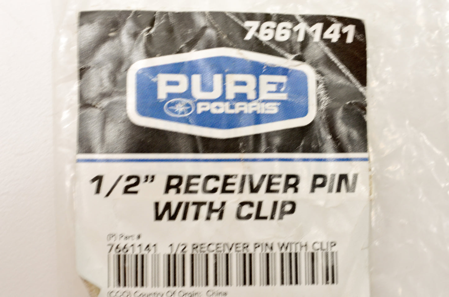 OEM Polaris 7661141 Receiver Pin 1/2" With Clip Kit NOS