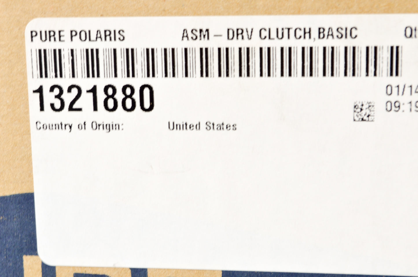 OEM Polaris 1321880 Drive Clutch Assembly Basic 108 NOS