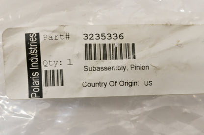 OEM Polaris 3235336 Pinion Shaft Sub-Assembly NOS