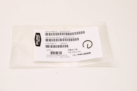 OEM Polaris 450027 Piston Pin Clip NOS