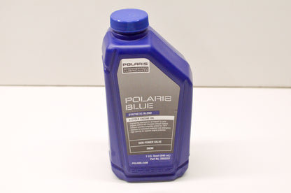 OEM Polaris 2882201 Polaris Blue Synthetic Blend 2-Cycle Engine Oil 1 Qt NOS