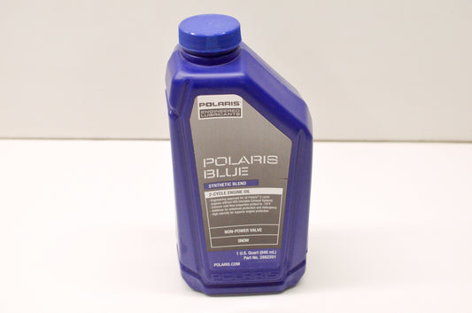 OEM Polaris 2882201 Polaris Blue Synthetic Blend 2-Cycle Engine Oil 1 Qt NOS