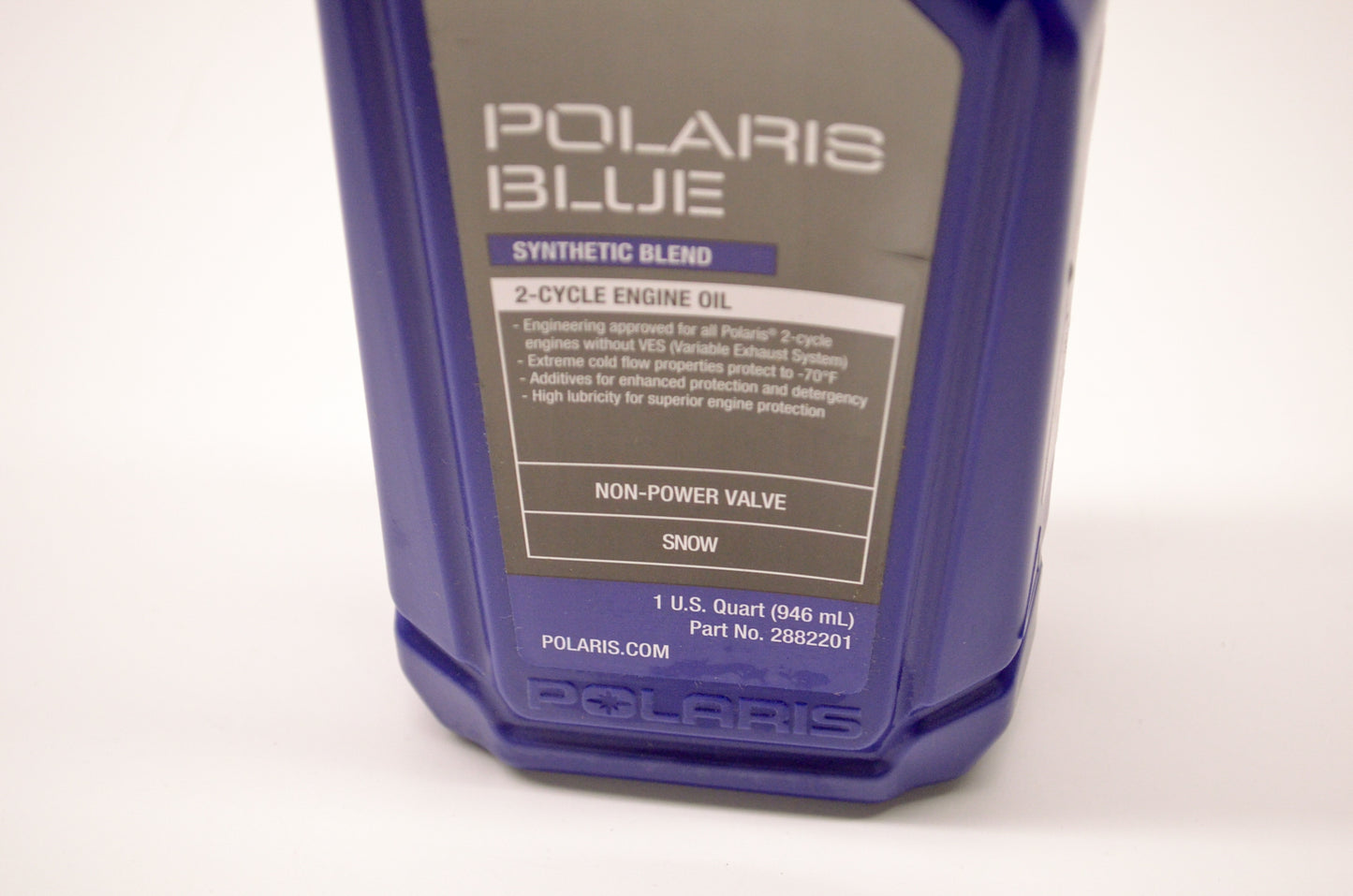 OEM Polaris 2882201 Polaris Blue Synthetic Blend 2-Cycle Engine Oil 1 Qt NOS