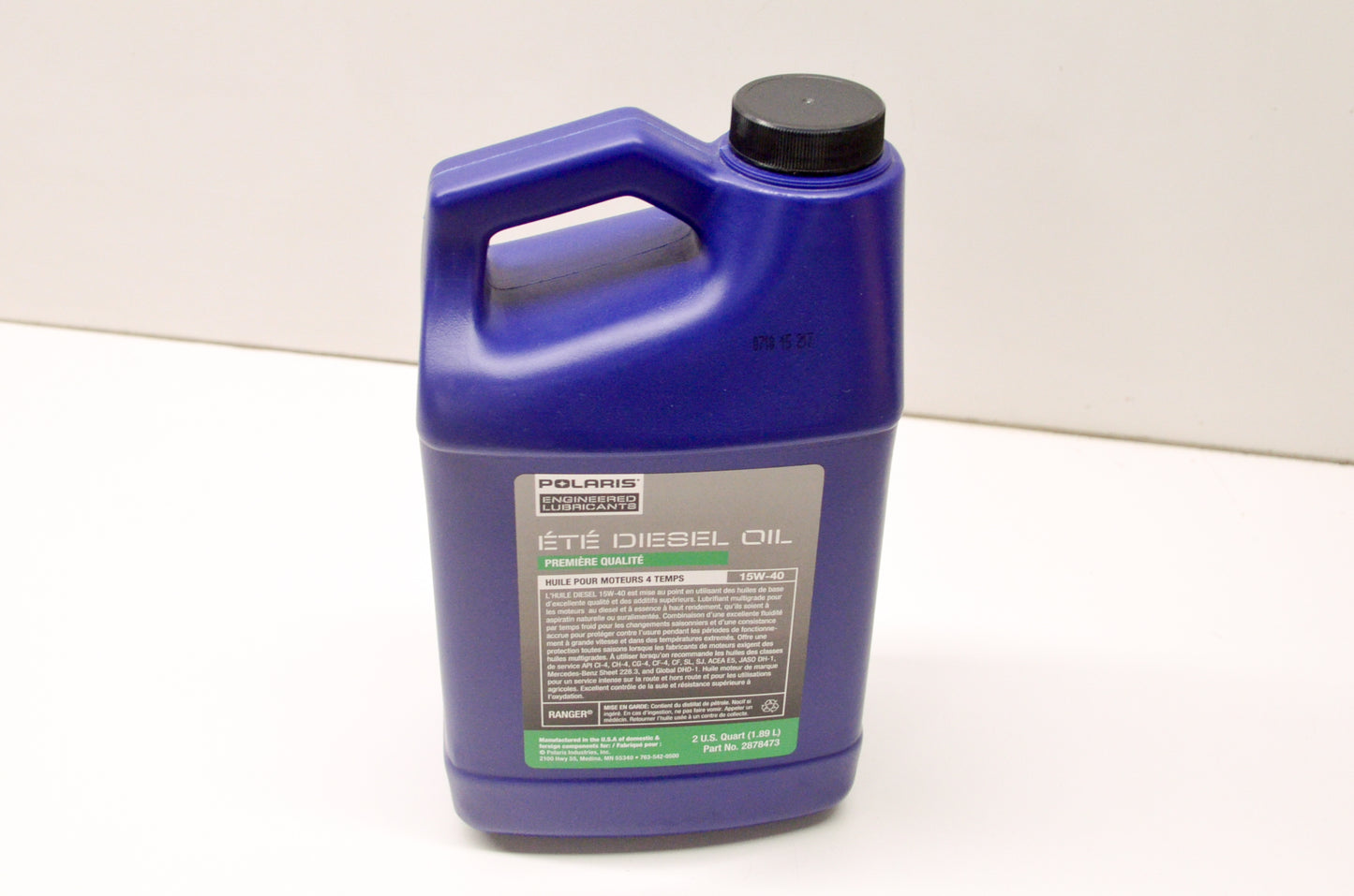 OEM Polaris 2878473 Summer Diesel Oil 4-Cycle 15W-40 2 Qts NOS