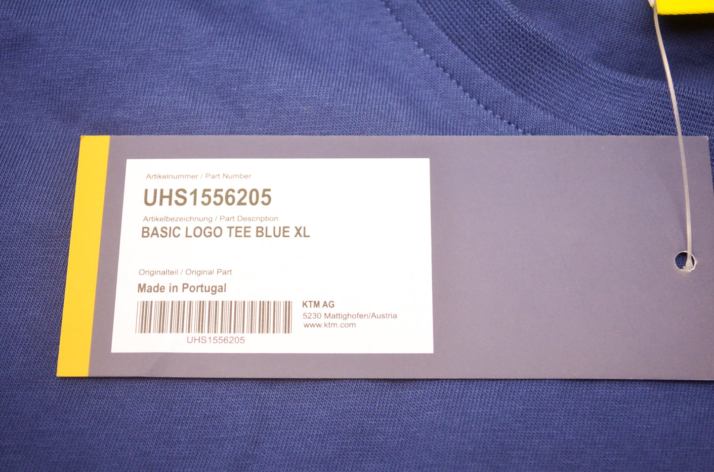 OEM Husqvarna UHS1556205 Basic Logo Tee Blue XL NOS