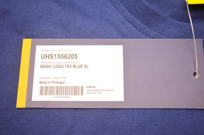 OEM Husqvarna UHS1556205 Basic Logo Tee Blue XL NOS