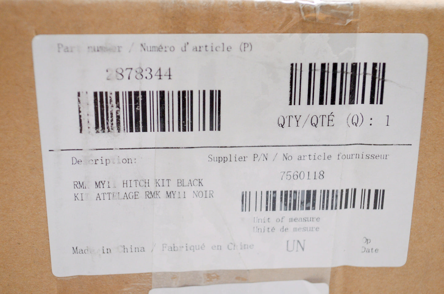 OEM Polaris 2878344 Pro Ride Hitch NOS