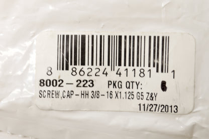 OEM Arctic Cat 8002-223 Hex Head Cap Screw 3/8-16 X1.125 Qty 2 NOS