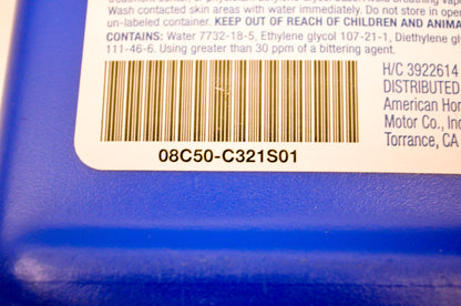 New OEM Honda 08C50-C321S01 HP Coolant NOS