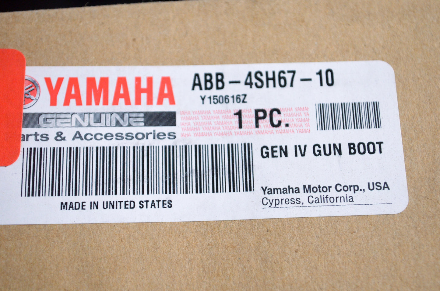 OEM Yamaha ABB-4SH67-10-00 GEN IV Gun Boot NOS