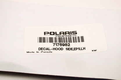 OEM Polaris 7176982 Left Hand EPS Hood Side Decal NOS