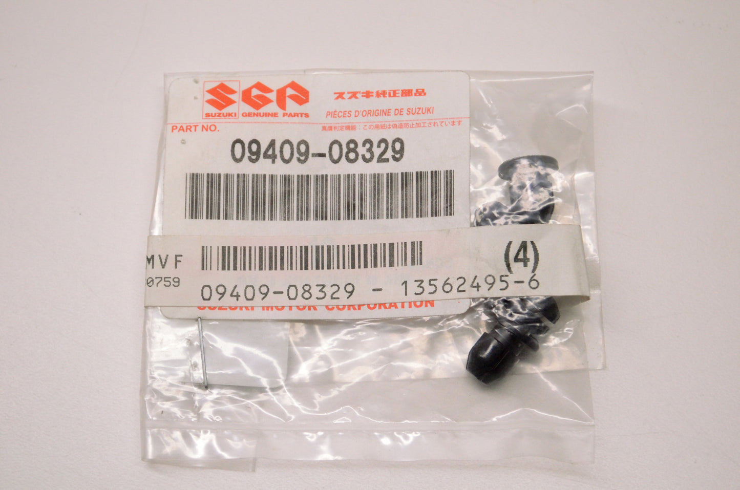 OEM Suzuki 09409-08329 Grommet Qty 4 NOS