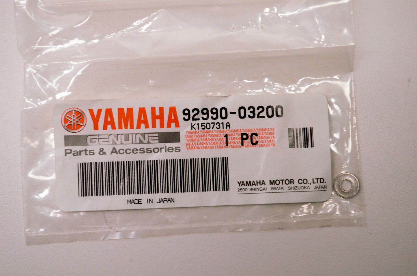 OEM Yamaha 92990-03200-00 Washer (50H) NOS