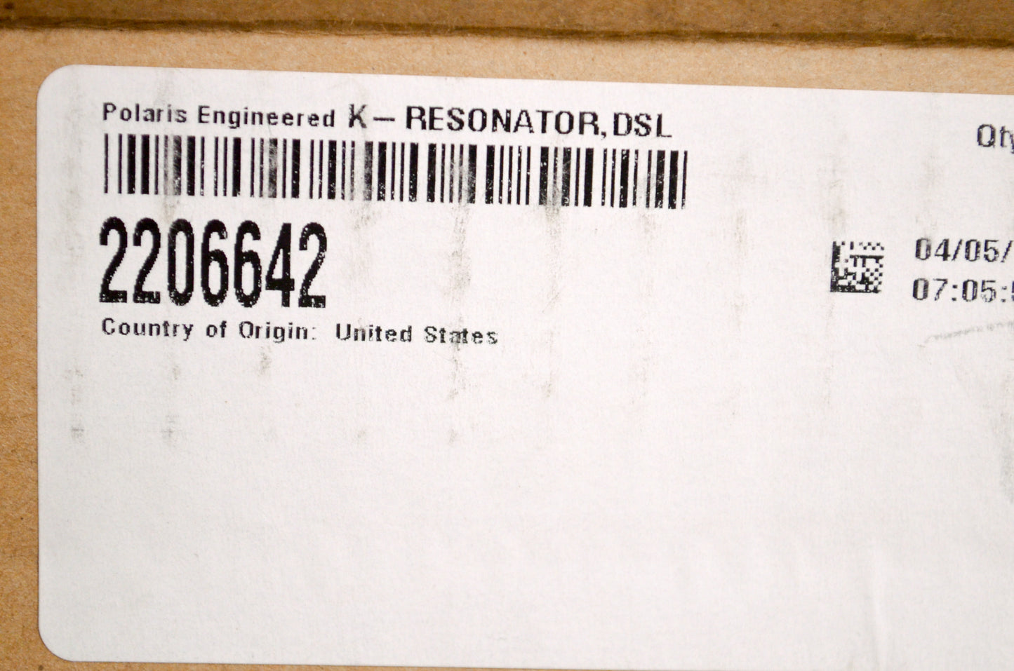 OEM Polaris 2206642 Resonator Kit NOS