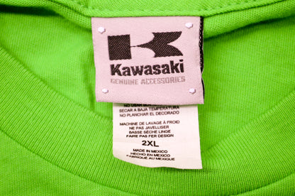 OEM Kawasaki K0042537-GN2X Stacked Logo Tee Shirt Size 2XL NOS