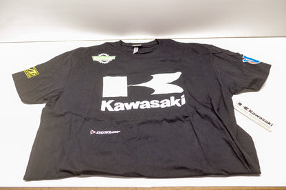OEM Kawasaki K005-2583-BK2X K Race Tee Shirt Size 2XL NOS