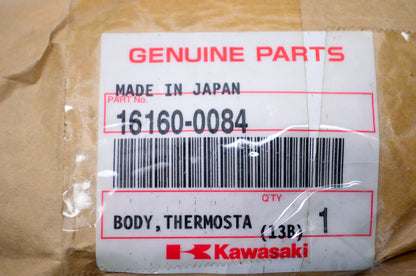 New OEM Kawasaki 16160-0084 Thermostat Body NOS
