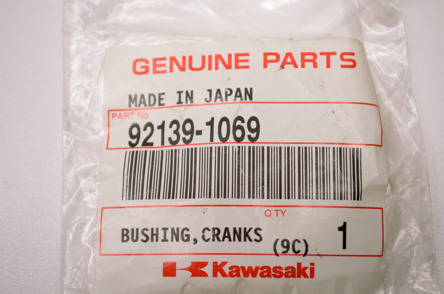 OEM Kawasaki 92139-1069 Black Crankshaft Bushing NOS