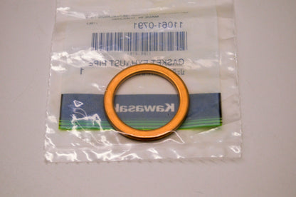 New OEM Kawasaki 11061-0791 Exhaust Pipe Gasket NOS