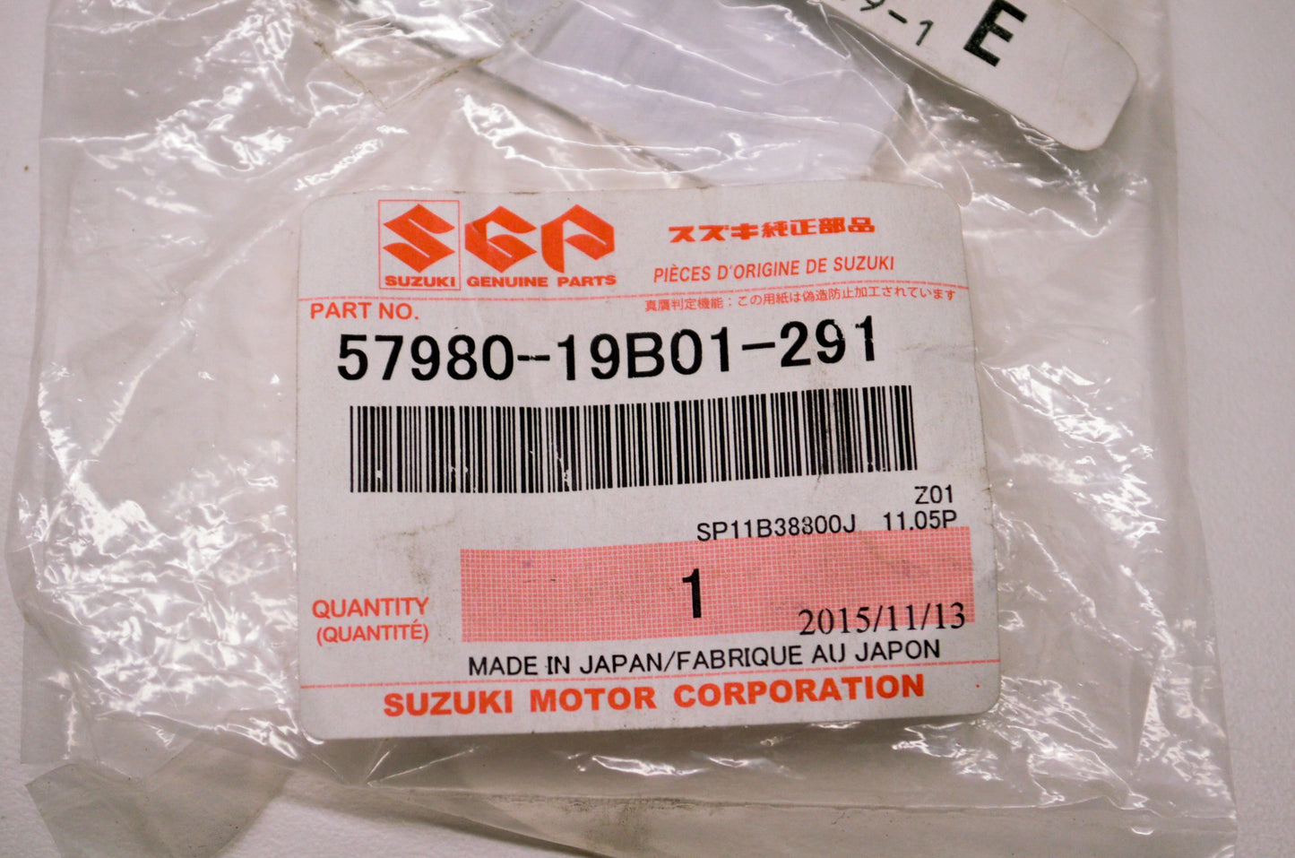 New OEM Suzuki 57980-19B01-291 Shift Knob NOS
