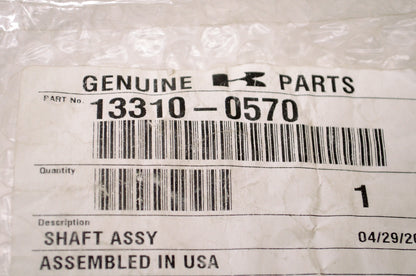 OEM Kawasaki 13310-0570 Front Gear Shaft Assembly NOS