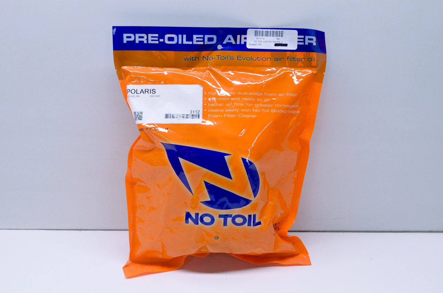 No-Toil 90-3112 Pre Oiled Air Filter NOS