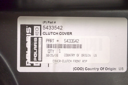 OEM Polaris 5433542 Front Clutch Cover NOS