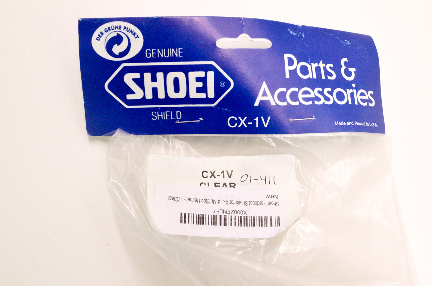 Shoei CX-1V 01-411 Clear Visor NOS