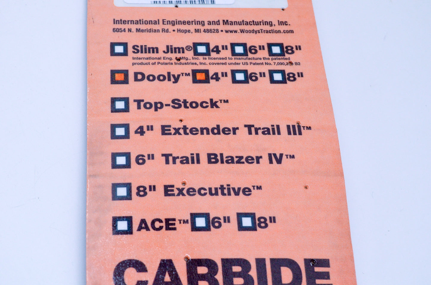 Woody's DS4-9500-1, 16-72445 Dooly 4' Carbide Runner NOS