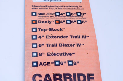 Woody's DS4-9500-1, 16-72445 Dooly 4' Carbide Runner NOS