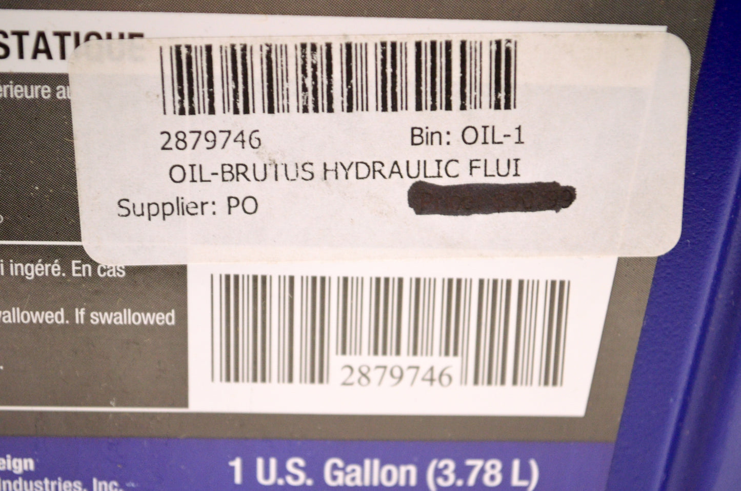 All-Season Hydraulic Fluid Brutus NOS