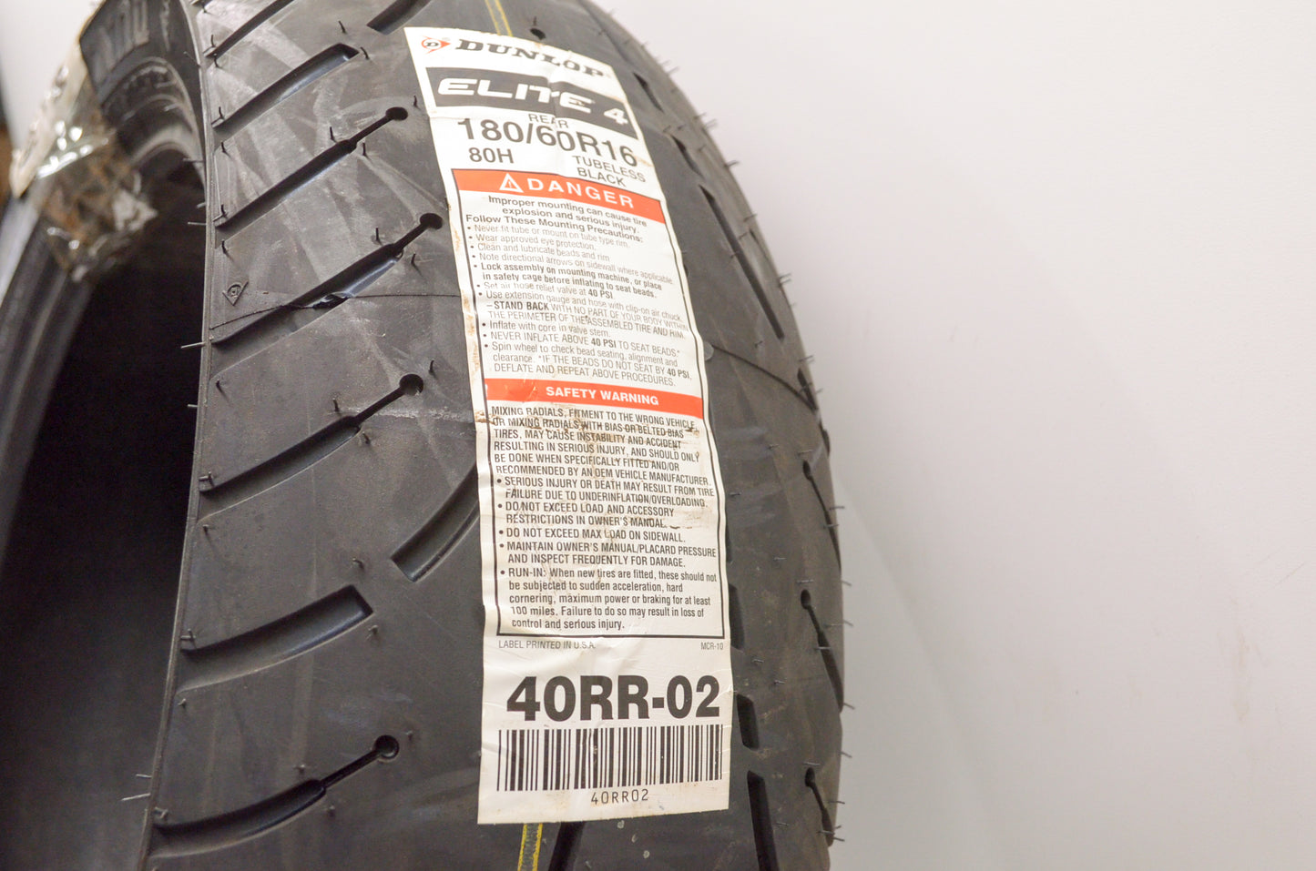 Elite 4 180/60R16 Rear Tire NOS
