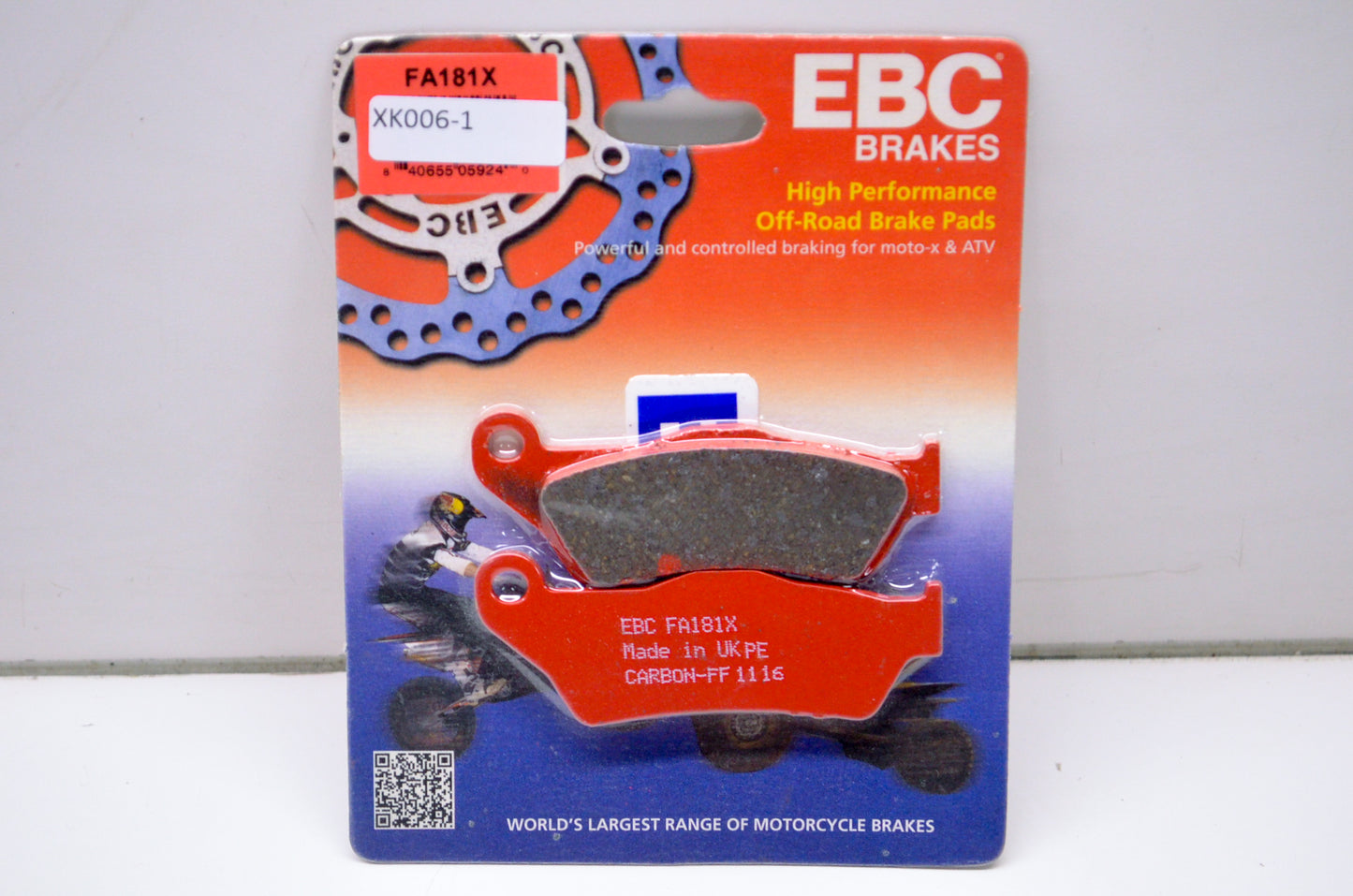 EBC Brakes FA181X High Performance Off-Road Brake Pads NOS
