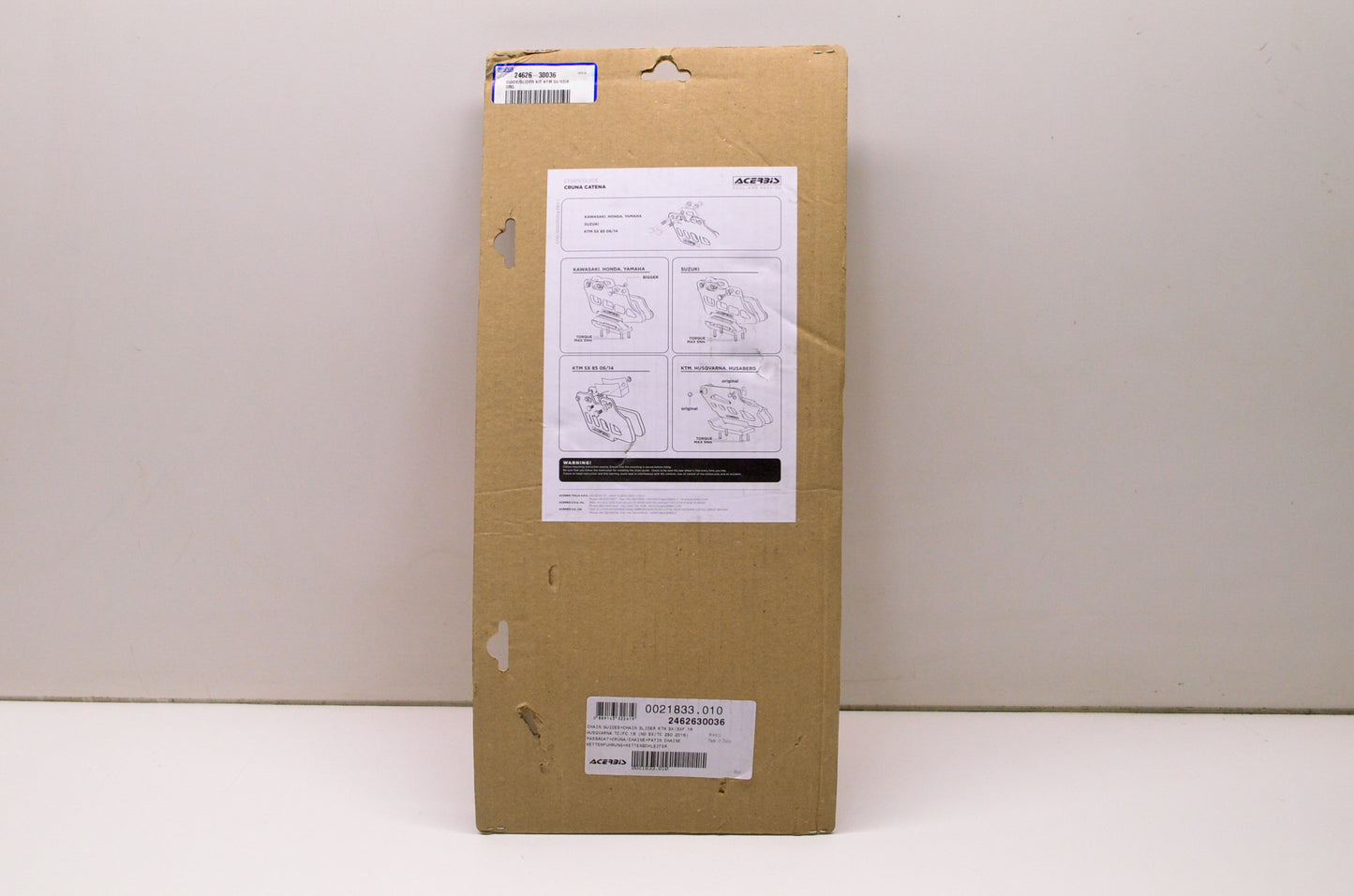 Acerbis 2462630036 Chain Guide & Slider Kit Orange NOS