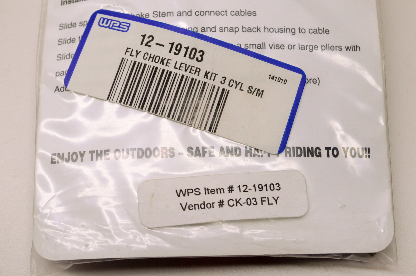 Fly Racing CK-03 FLY, 12-19103 Aluminum Choke Replacement Kit NOS