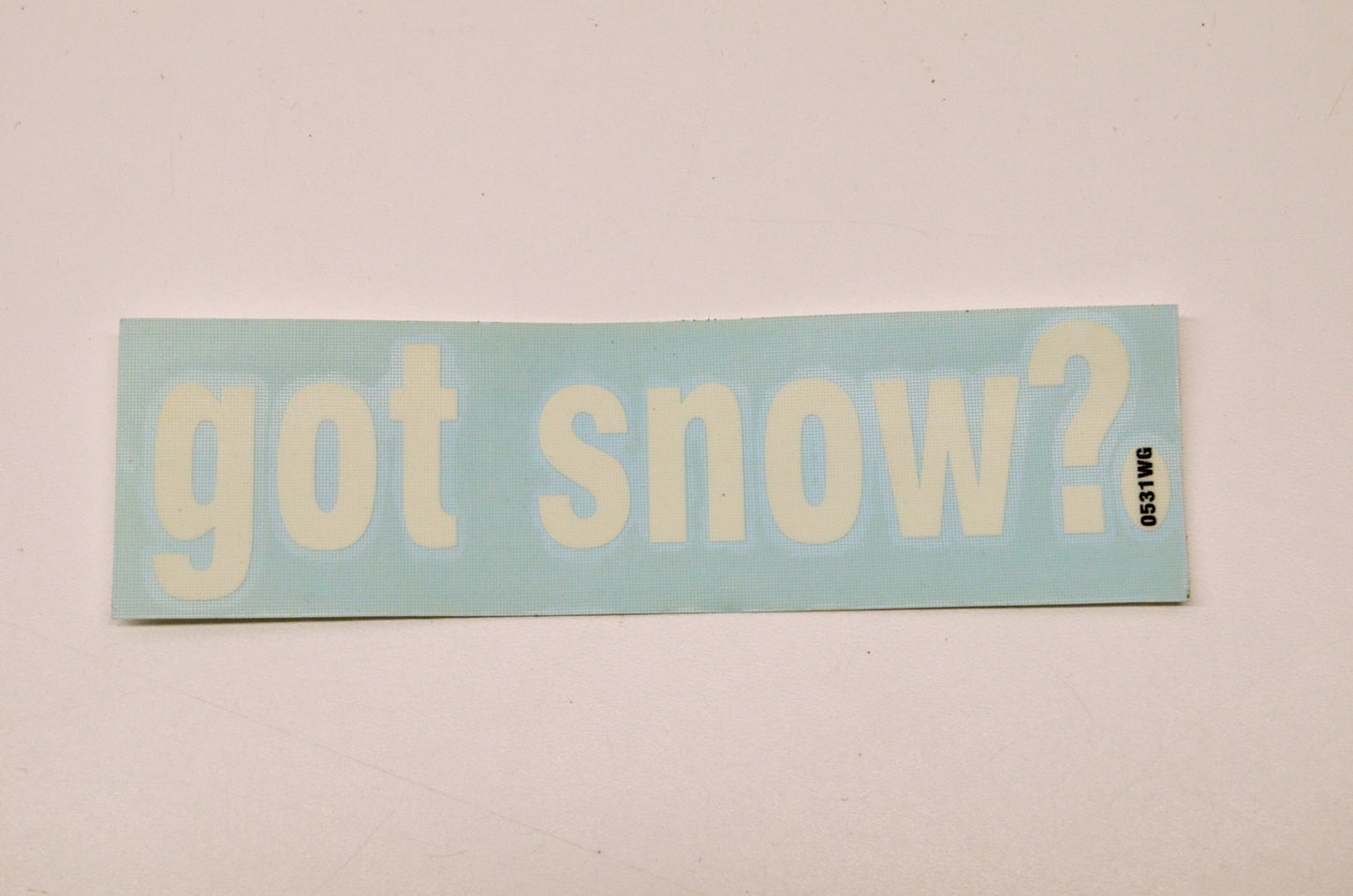 Aftermarket Got Snow? Decal White NOS