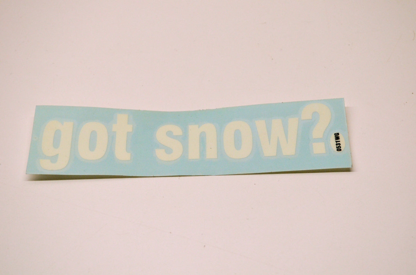 Aftermarket Got Snow? Decal White NOS