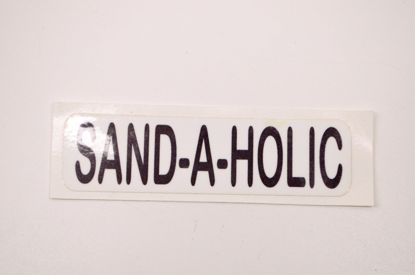 Aftermarket SAND-A-HOLIC Decal Black NOS