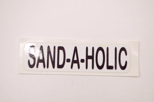 Aftermarket SAND-A-HOLIC Decal Black NOS
